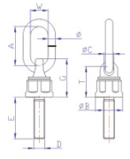 Поворотные рым-болты Поворотные рым-болты