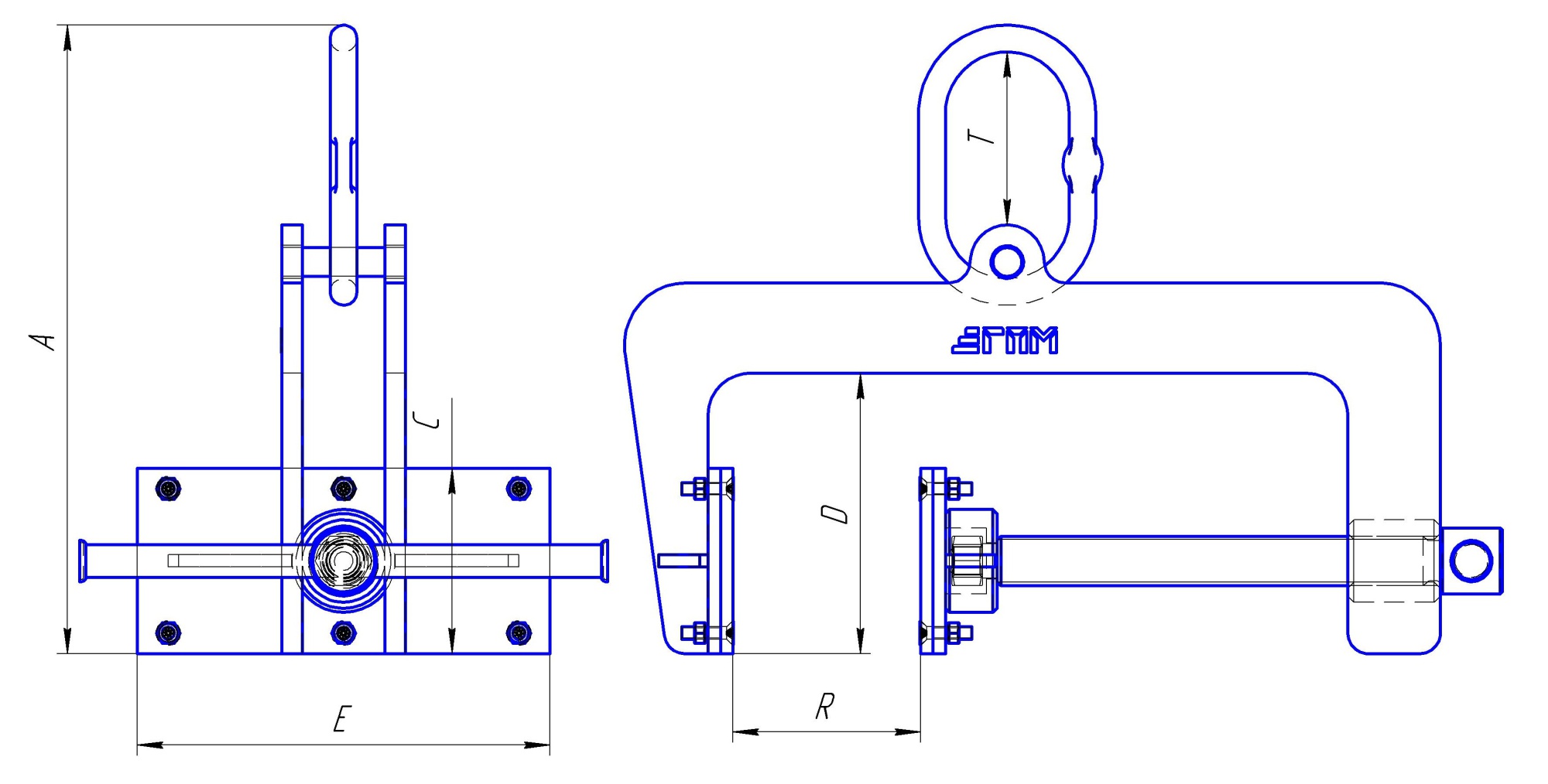 Захваты струбцины для сэндвич-панелей (3 вида) Захваты струбцины для сэндвич-панелей (3 вида)