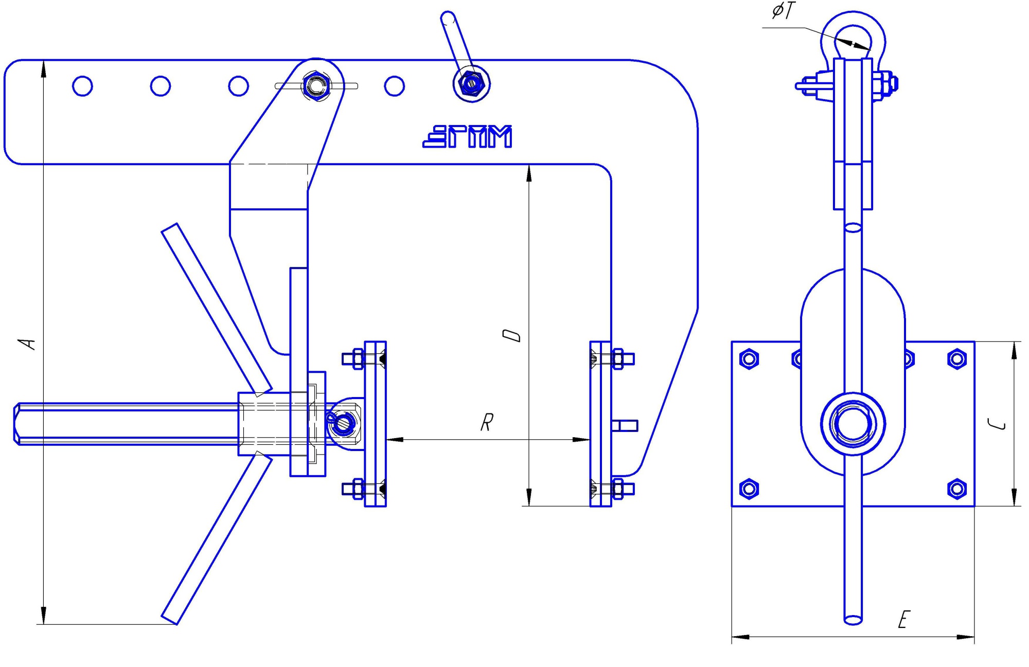 Захваты струбцины для сэндвич-панелей (3 вида) Захваты струбцины для сэндвич-панелей (3 вида)