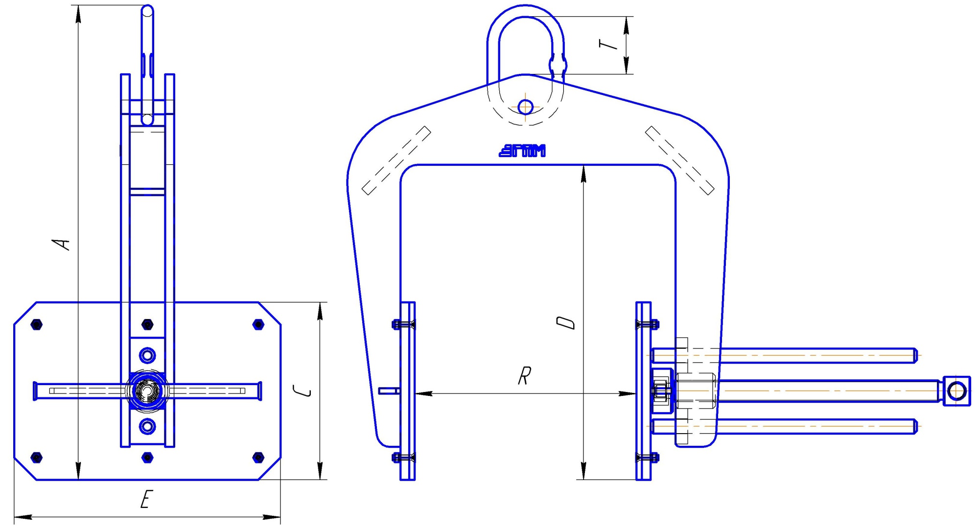 Захваты струбцины для сэндвич-панелей (3 вида) Захваты струбцины для сэндвич-панелей (3 вида)