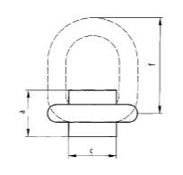 Такелажная приварная точка 3,15 тонны
