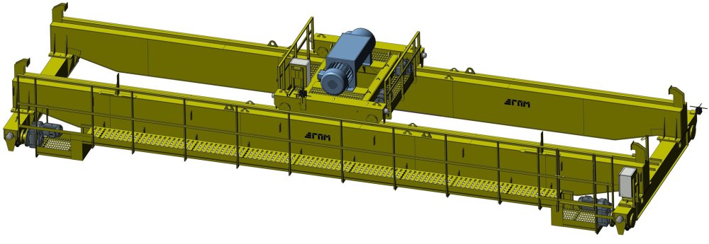 Кран мостовой электрический двухбалочный опорный 20 тонн