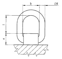 Такелажная приварная точка 3,15 тонны