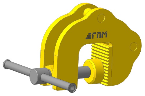 Захват струбцина для подъема листа универсальная