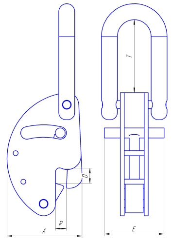 Захват для бочек защелка ЗБЗ-0,32