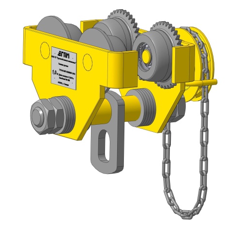 Кошка ручная приводная 1 тонна