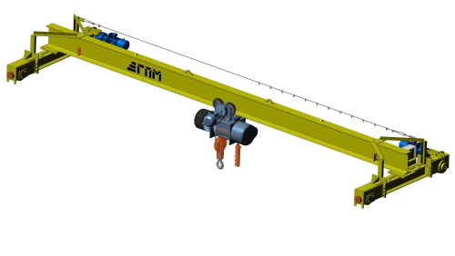 Кран мостовой электрический однобалочный опорный г/п 2,0