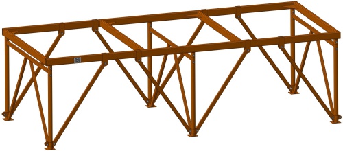 Подмости каменщика облегченные