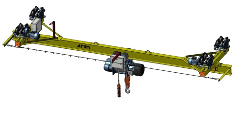 Кран мостовой электрический однобалочный подвесной г/п 5,0