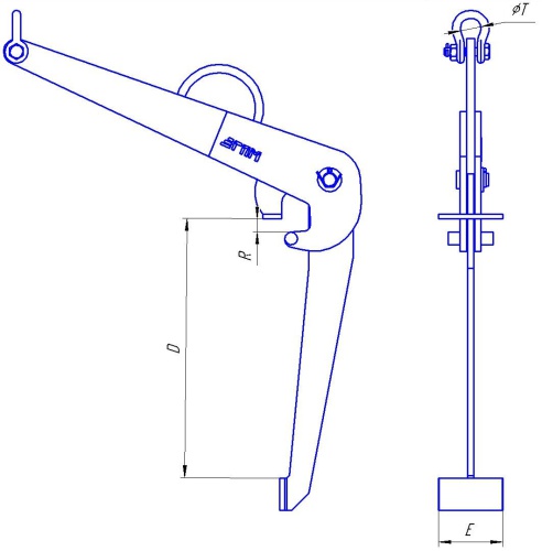 Захват для бочек YQC («бумеранг»)