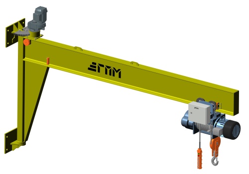 Кран консольный настенный электрический ККМ5 — 0,125 тонн